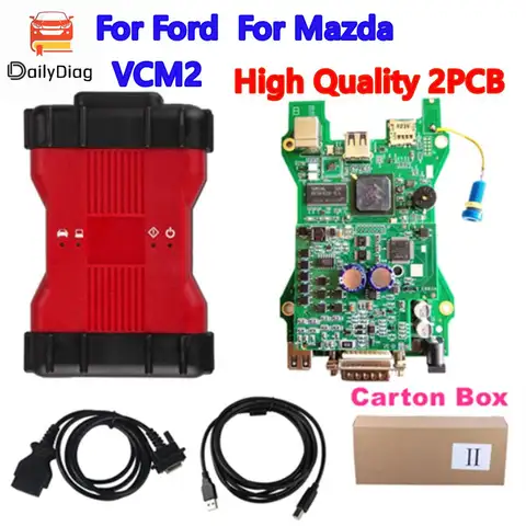 Top Quality For Ford VCM2 PRO Full Chip Diagnostic Tools OBD2 Scanner VCM PRO IDS For Ford For Mazda Multi-language