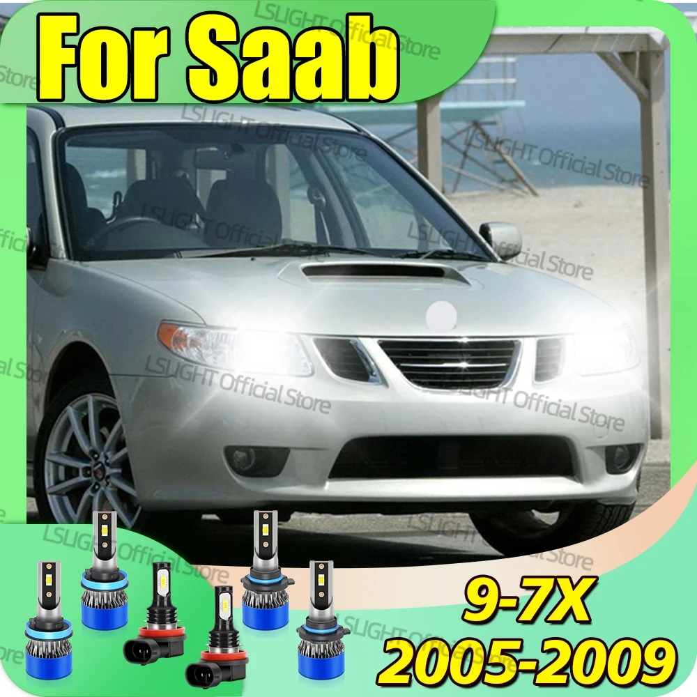

2/6x для 2005 2006 2007 2008 2009 Saab 9-7X — фары 6000K дальнего ближнего света 3570 CSP, противотуманные фары, комплект для переоборудования 12 В