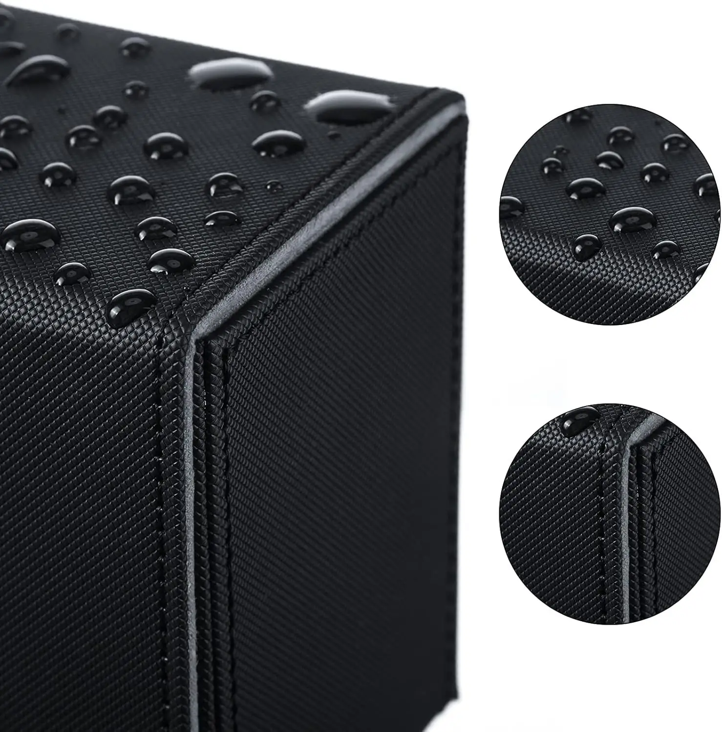 Multifunctional Premium PU Leather Card Deck Box 100+ Sleeved Cards Storage Case for TCG Cards and Sports Cards Card Storage Box view 2