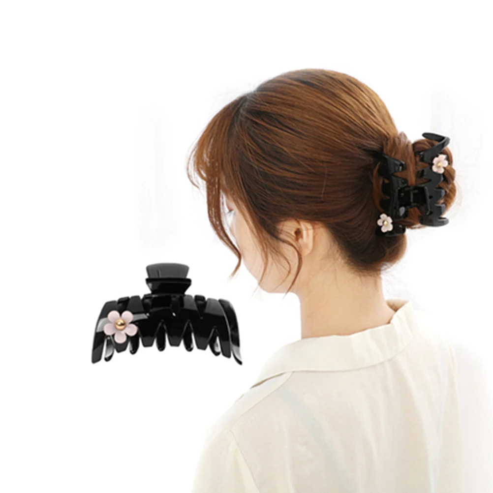 

2Pcs Hair Claw Clips Durable Plastic Pins for Thick Thin Curly Straight Hair Women Accessories Styling Tool Travel Outing