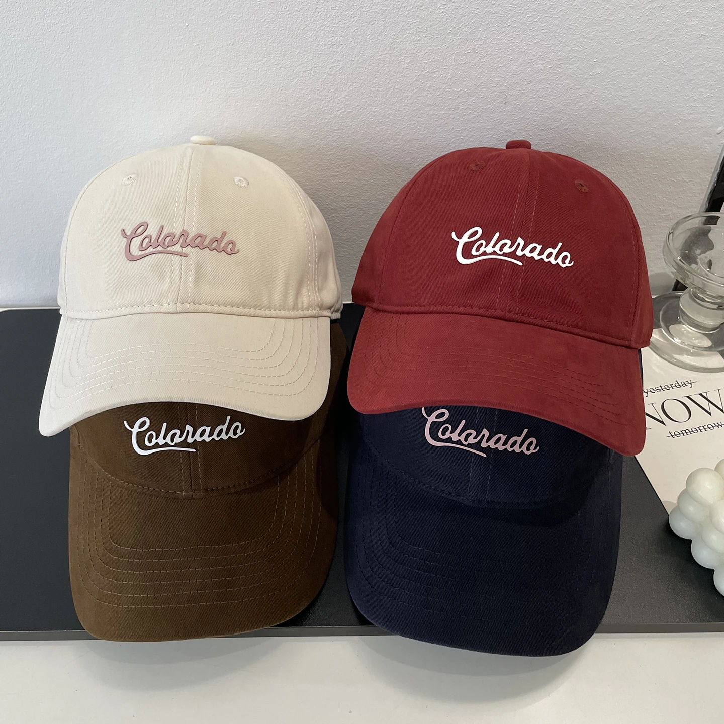 

Alphabet soft top baseball cap fashionable casual versatile travel shade cap men