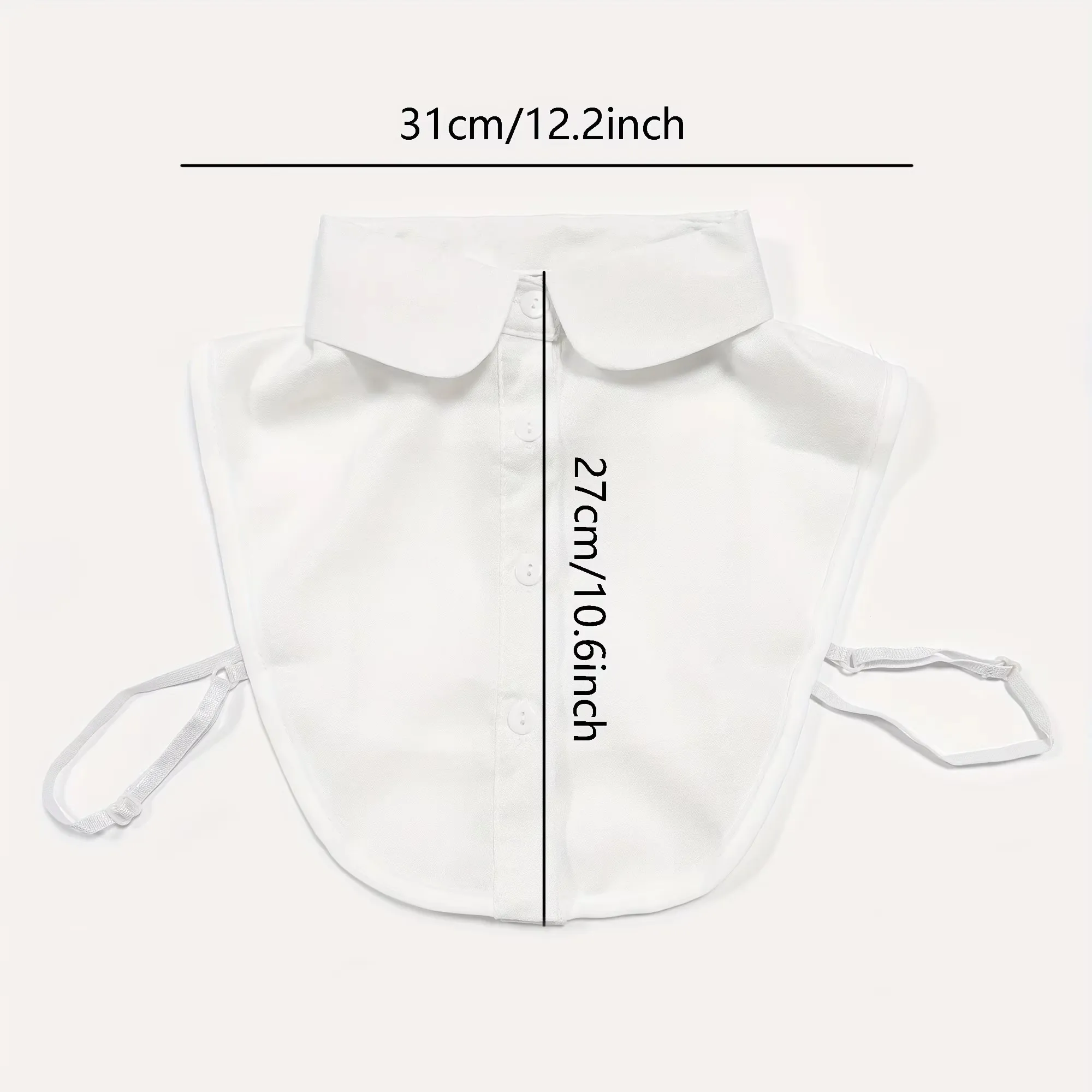 Camicia in chiffon colletto finto per bambini versatile primavera, estate, autunno, camicia invernale colletto finto colletto decorativo