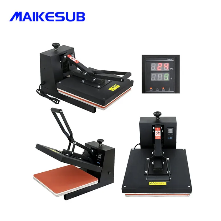 Hot selling sublimation printer machine 38x38 heat press transfer machine for flat T-shirts and plates