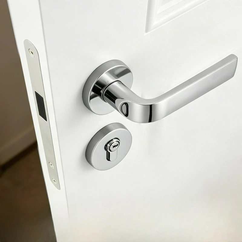 

Zinc Alloy Split Lock Bedroom Indoor Room Pure Copper Key Moisture-proof and Corrosion-resistant Electroplated Magnetic Lock