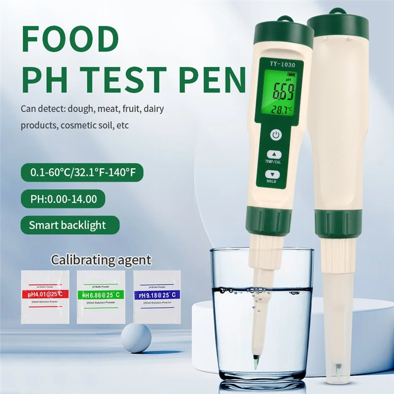 

BYBS-LCD Backlight PH Tester High-Precision Acidity Tester Applicable To Soil, Cosmetics,
