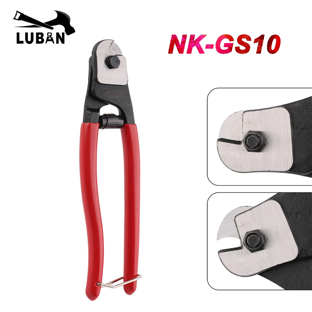 

NK-GS10 Mini Design Steel wire rope Cutters with Max 6mm2 for cables and round steel tool