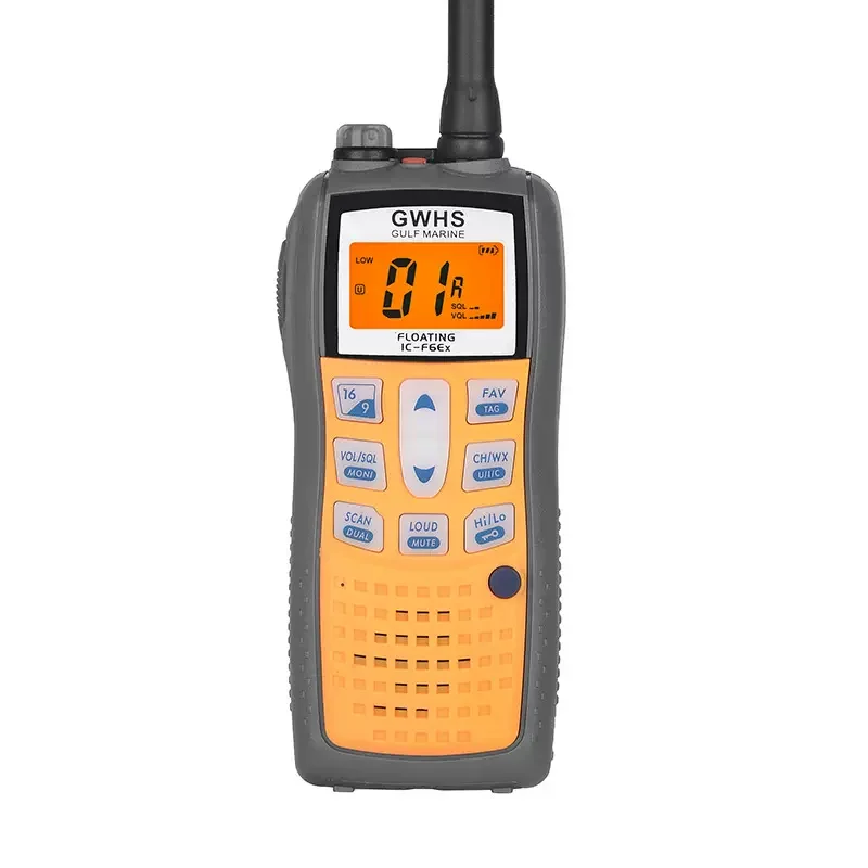 IC-F6EX Explosion-proof Walkie Talkie Handheld Marine Radio IP67 LCD Display Chemical Factory Oil Depot Wireless Communication