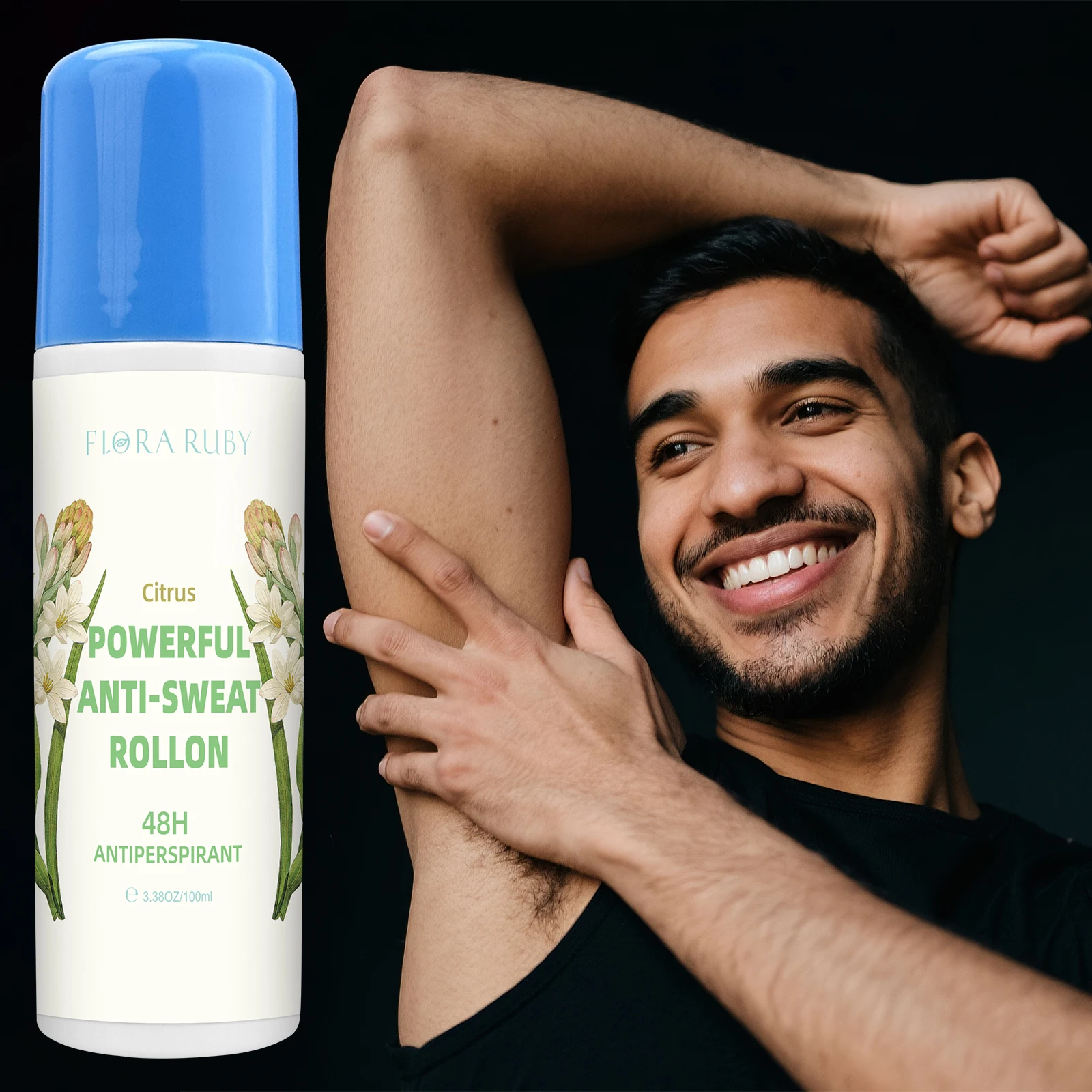 Full-body 100ml/3.38 fl.oz Antiperspirant Deodorant Roll On  48 Hours Of Lingering fragrance Underarm Deodorizer  For daily use