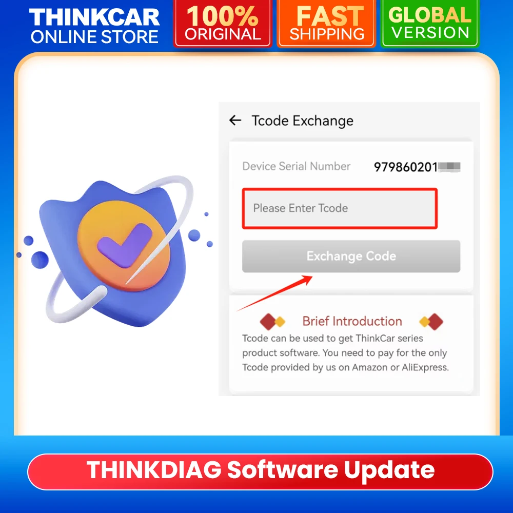 Обновление программного обеспечения THINKCAR THINKDIAG на 1 год для всех брендов автомобилей