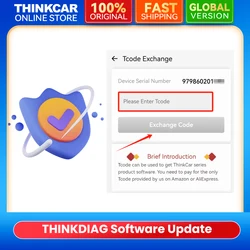 THINKCAR THINKDIAG Actualización de software 1 año para todas las marcas de automóviles