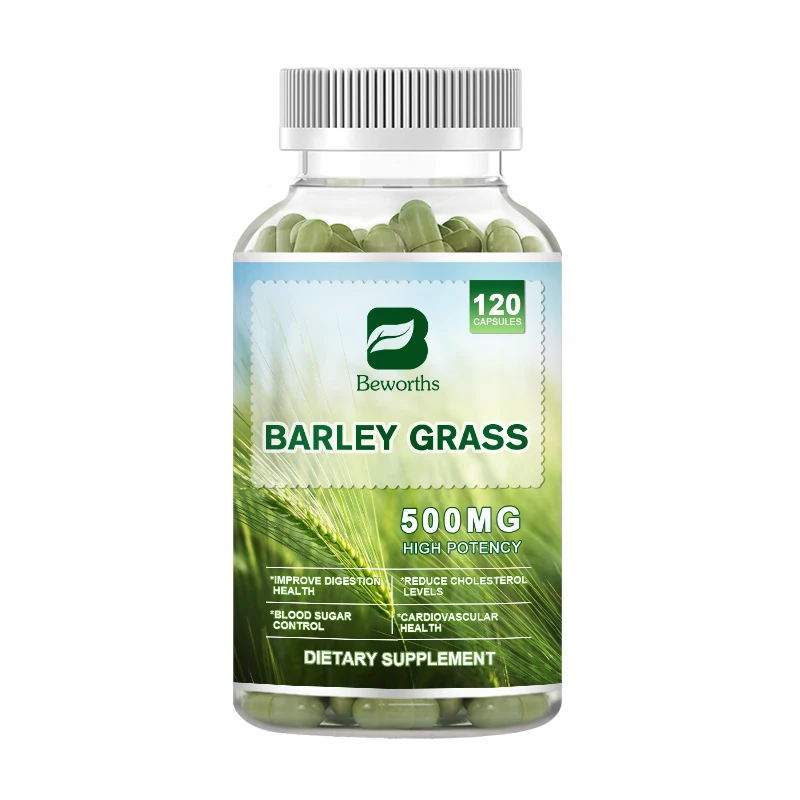 BEWORTHS Organic Barley Juice Powder Capsule Contains Vitamins & Minerals For Digestion,Cholesterol and Cardiovascular Health