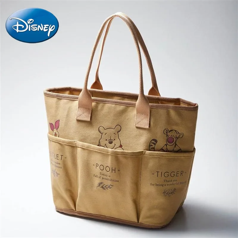 Disney Bear New Women\'s Handbag Luxury Brand Women\'s Handbag Large Capacity Multifunctional Cartoon Fashion Shopping Bag