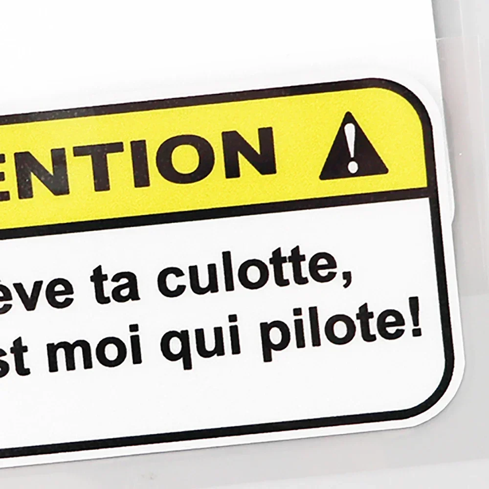 Autocollant de voiture en PVC, culotte d'avertissement, humour, amusant, dérive, 14.6cm x 9.3cm