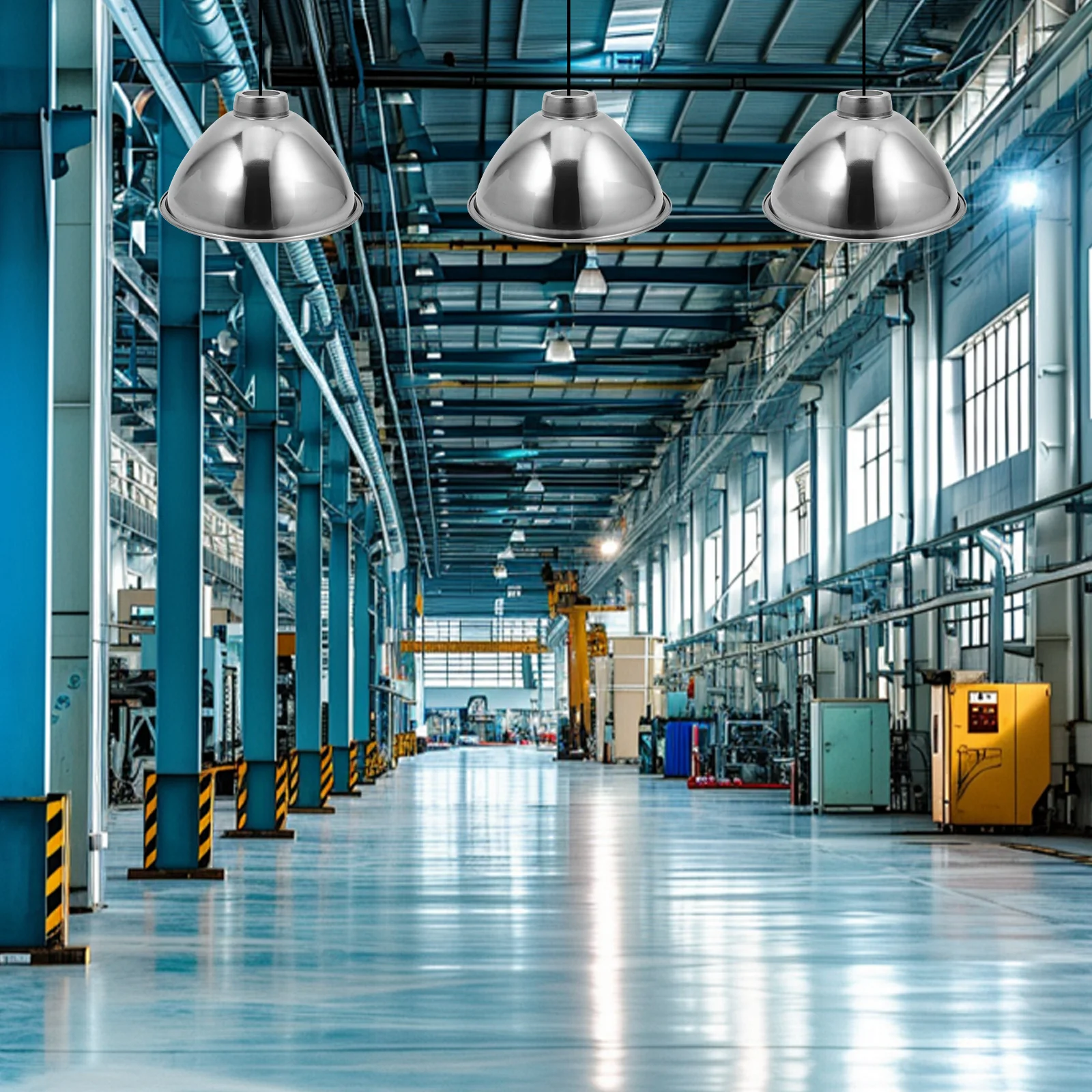 في الهواء الطلق قلادة ضوء الظل مقاوم للماء غطاء المصباح الفولاذ المقاوم للصدأ 21 سنتيمتر غير نافذ للمطر حماية مصنع ورشة عمل غطاء مصباح معلق #5