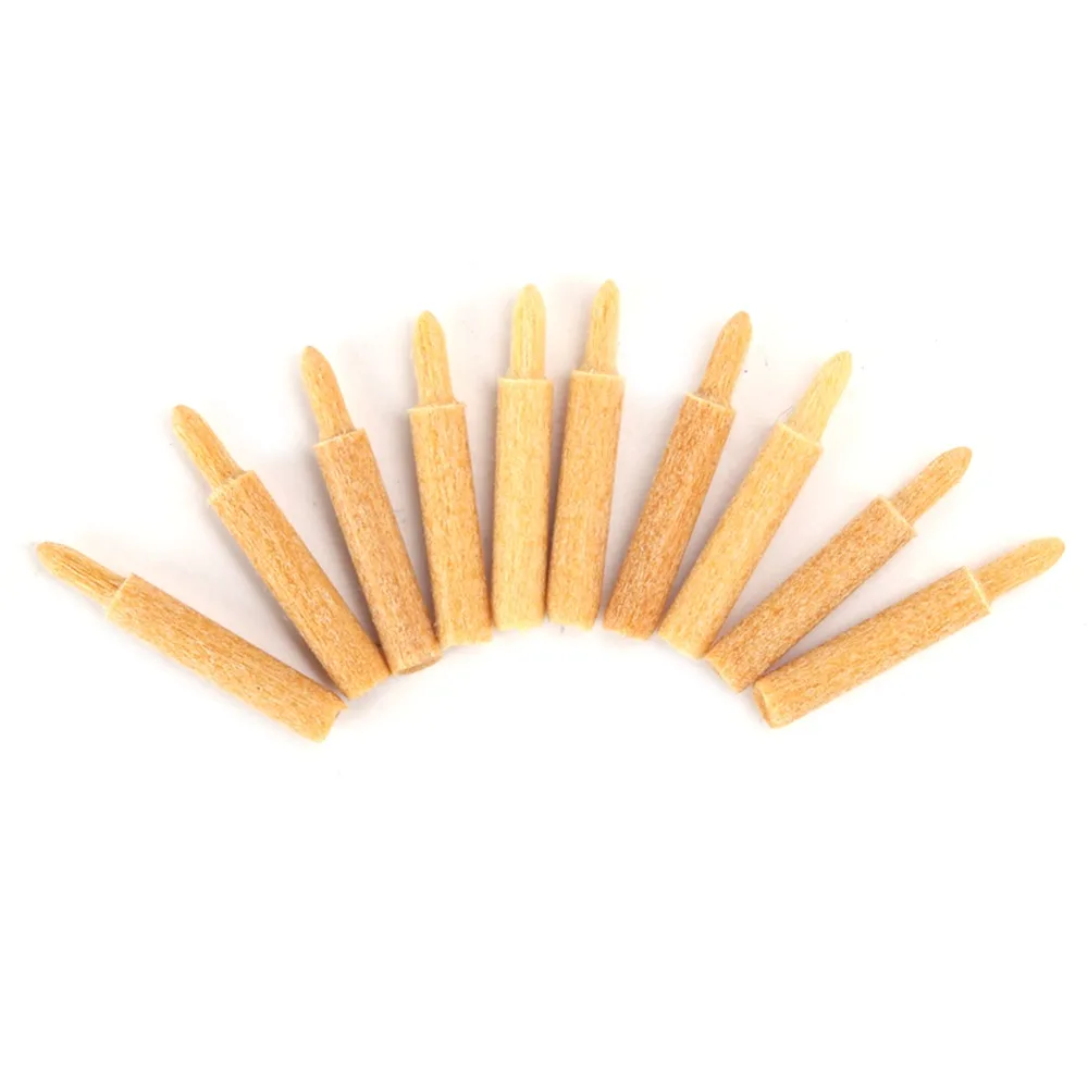 10pcs Fiber Material Pen Plating Tips Yellow Color Different Styles Jewelry Plating Tips Plating Tool Electroplating Work
