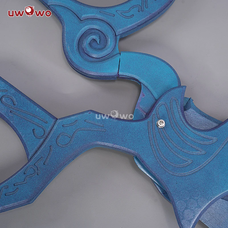 

PRE-SALE UWOWO Game LOL League of Legends Gwen Props PVC Wooden Gwen Weapon Scissorss Prop