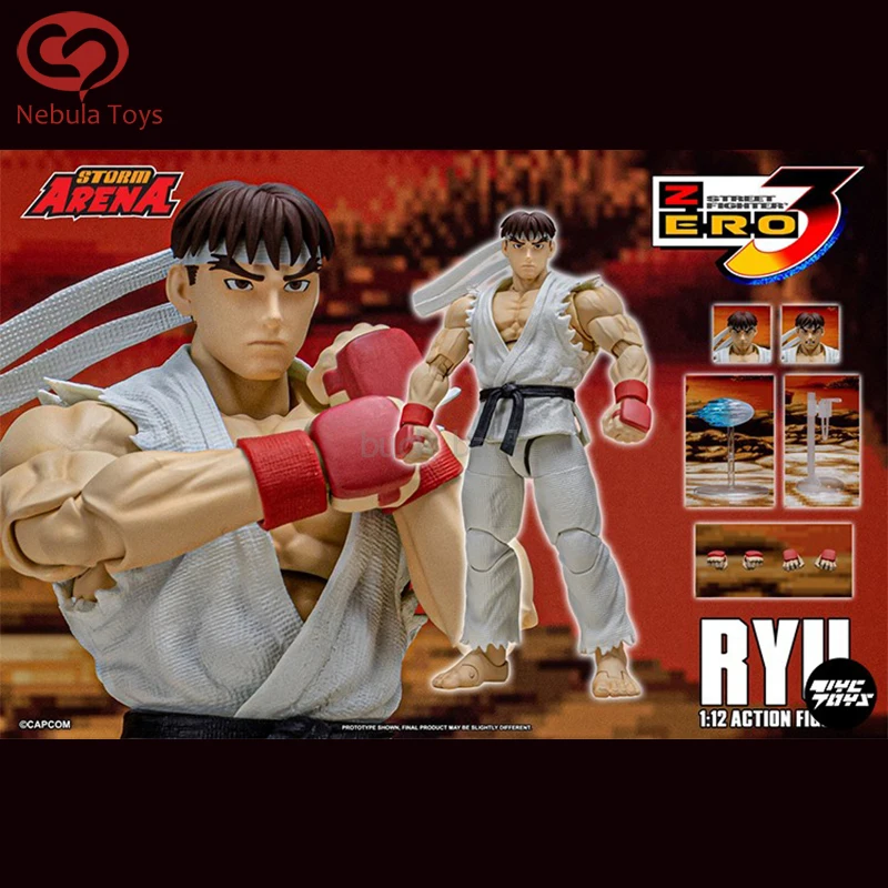 Storm Toys Zero3 Street Fighter Ryu Action Figure ST ARENA3 1/12 Arena Ryu Figures Collection Customized Toy Kids Birthday Gifts