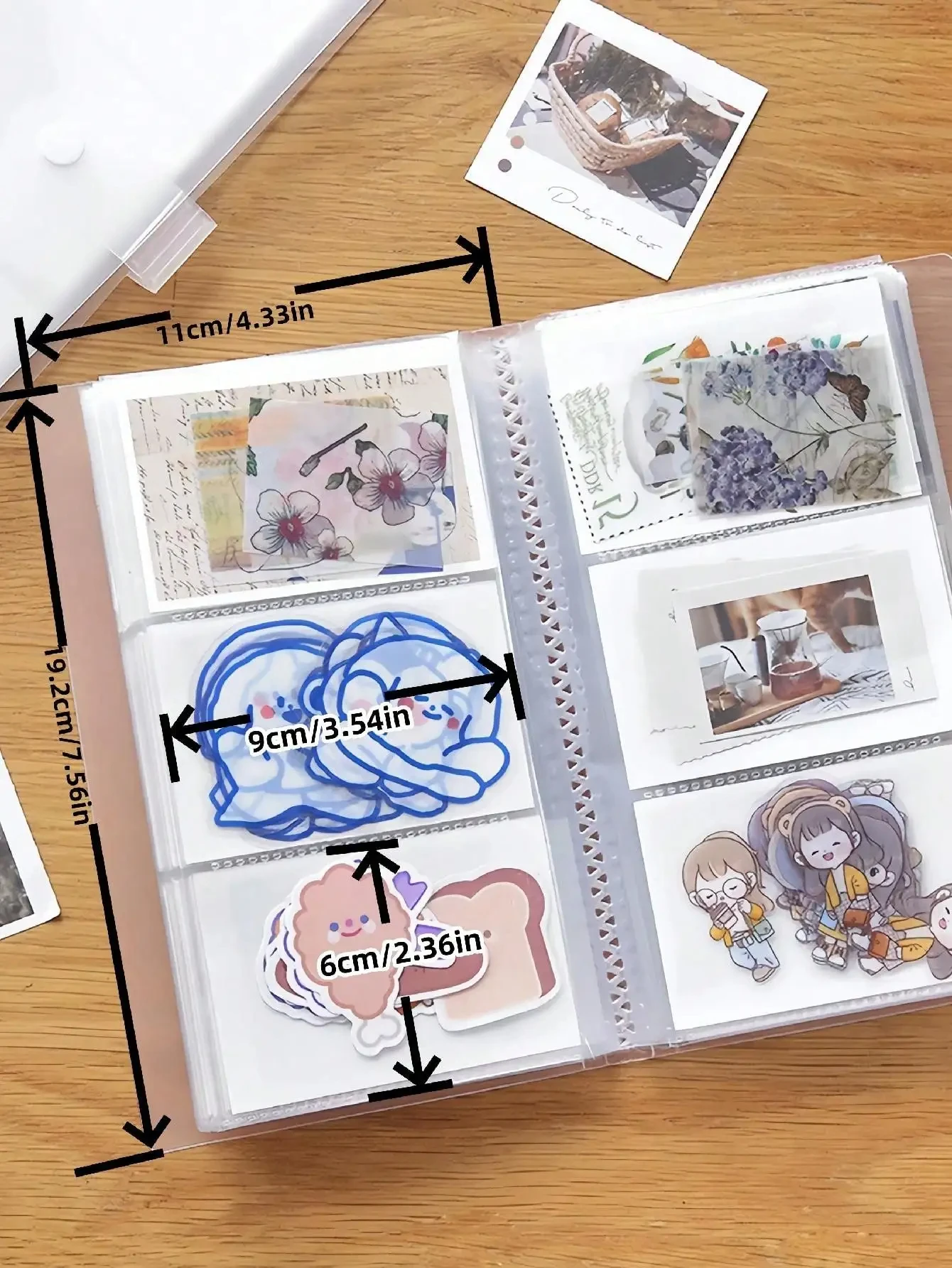 120/240 Slot Album Contents For Polaroid Photo,Photo Book For Polaroid Album,Postcard Photo Storage,Card Album