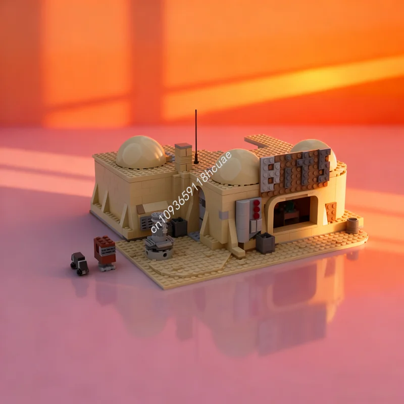 

510 шт. MOC Tatooine биты и брухт звезда боевая модель строительные блоки архитектура сборка DIY Рождественский подарок развивающая игрушка для детей