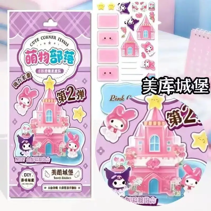 Neue angesagte 3D-Kristallaufkleber, niedliche Kawaii-Cartoon-Haustierfiguren, gestapelte Aufkleber, handgemachte DIY-Partygeschenke – Detail 15