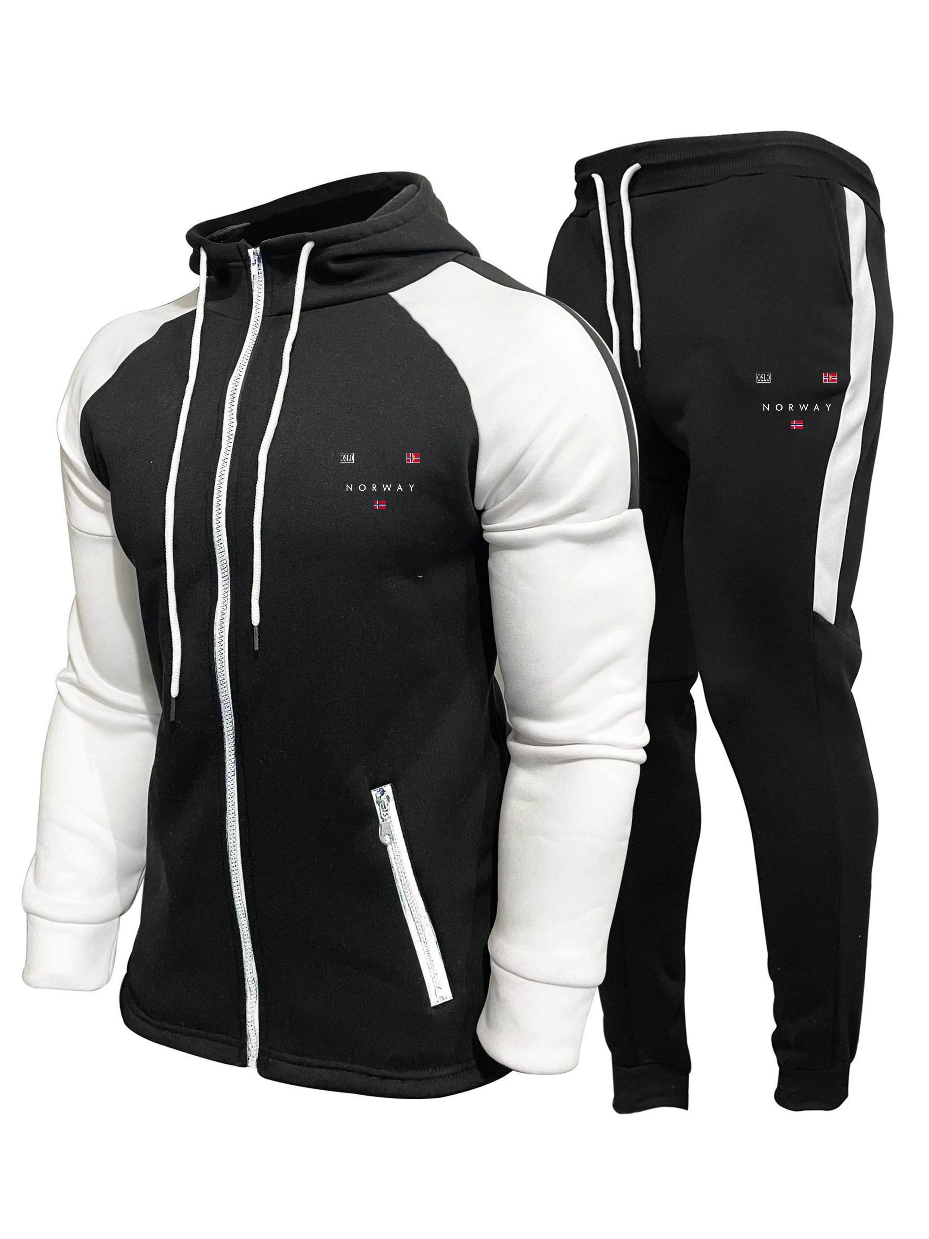 

The best-selling men's color-blocked sportswear in 2025: Norwegian flag print, high-quality sweatshirts and wool thermal pants