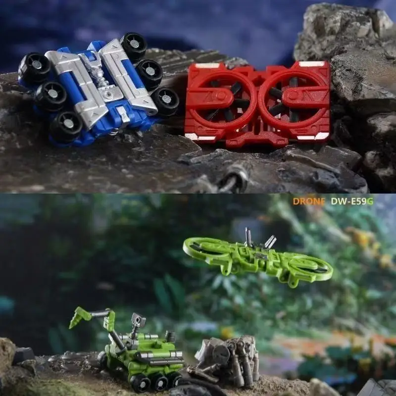 

[СКОРО В НАЛИЧИИ] Трансформируемая фигурка DR.WU DW-E59 DW-E60 DW-E59G DW-E60G DRONE ROVER Investigate, набор с магнитной лентой