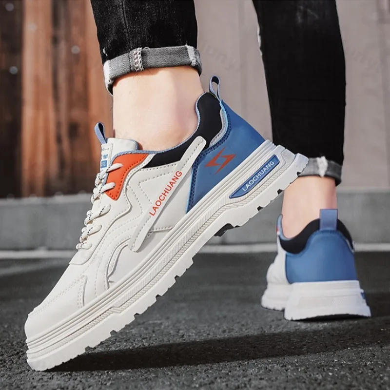 

Мужская модная трендовая универсальная повседневная обувь с низким берцем на толстой подошве, осень 2023, новые удобные нескользящие нишевые дизайнерские массивные кроссовки