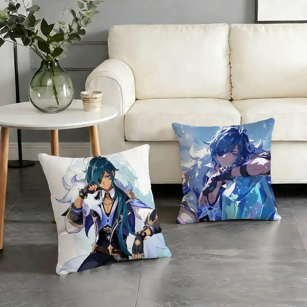 Kaeya A-Alberich Pillow Case Cushion Cover Throw Pillow Case For Car Sofa