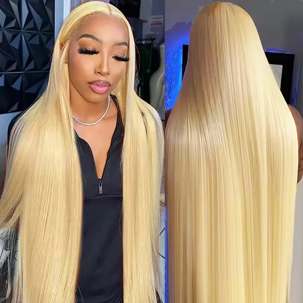 

613 HD Lace Frontal Wig 13x6 Human Hair Wigs Blonde Straight 13x4 Hd Lace Front Wig Pre Plucked For Women Hair Wigs 30 40 Inches