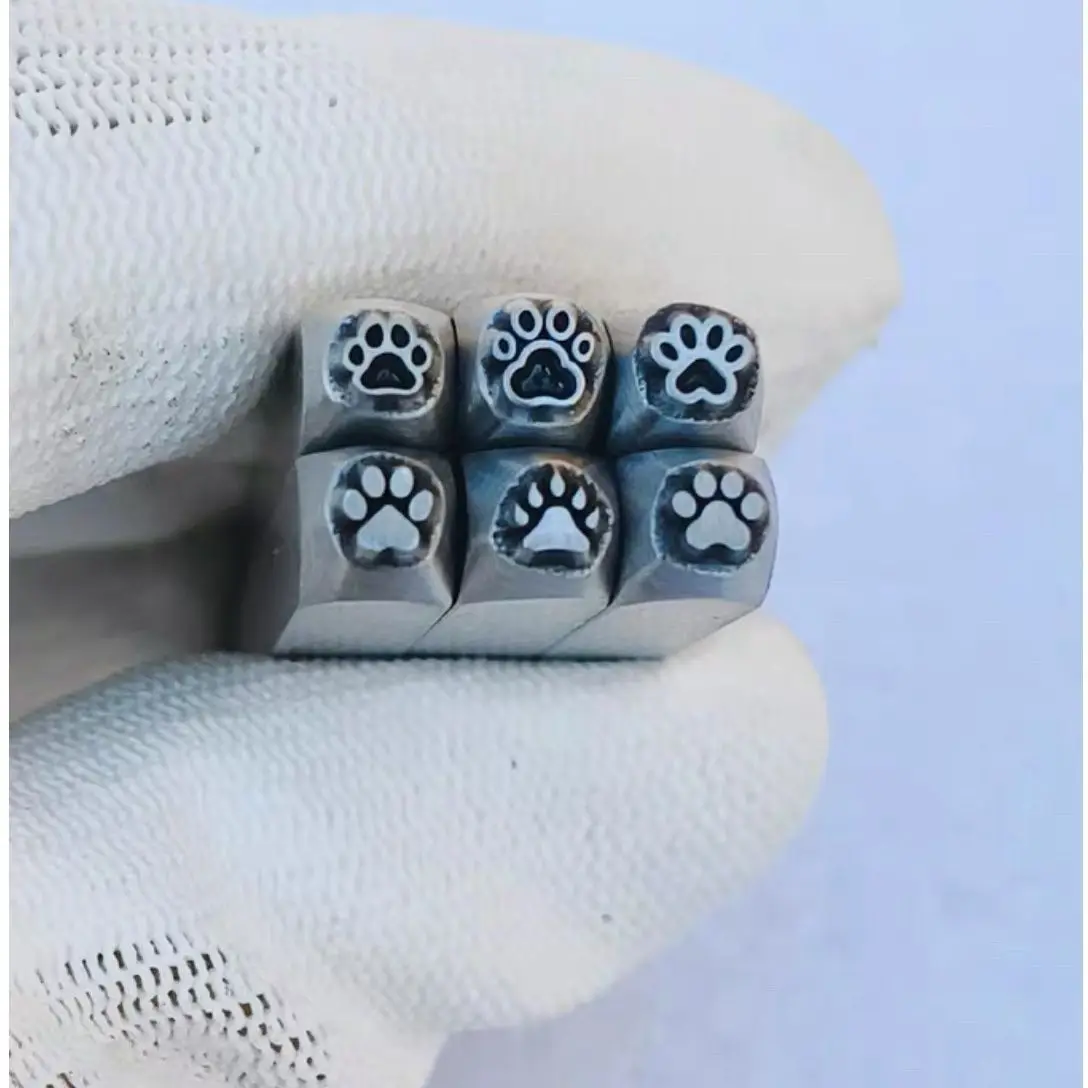 jewelry-stamping-tools-gold-and-silver-bracelets-rings-chiseled-molds-cat-paw-pattern-steel-stamps-gold-stamping-tools