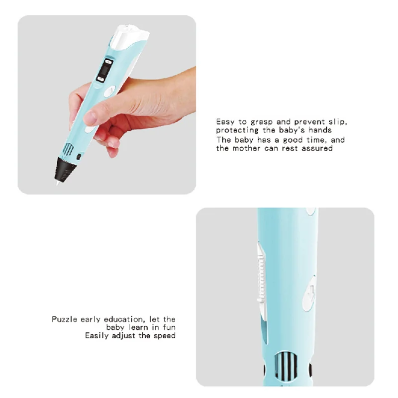 3D Printing Pen DIY Painting Russian USB Model Camouflage With LCD Screen Compatible PLA Filament 3D Printing Pen