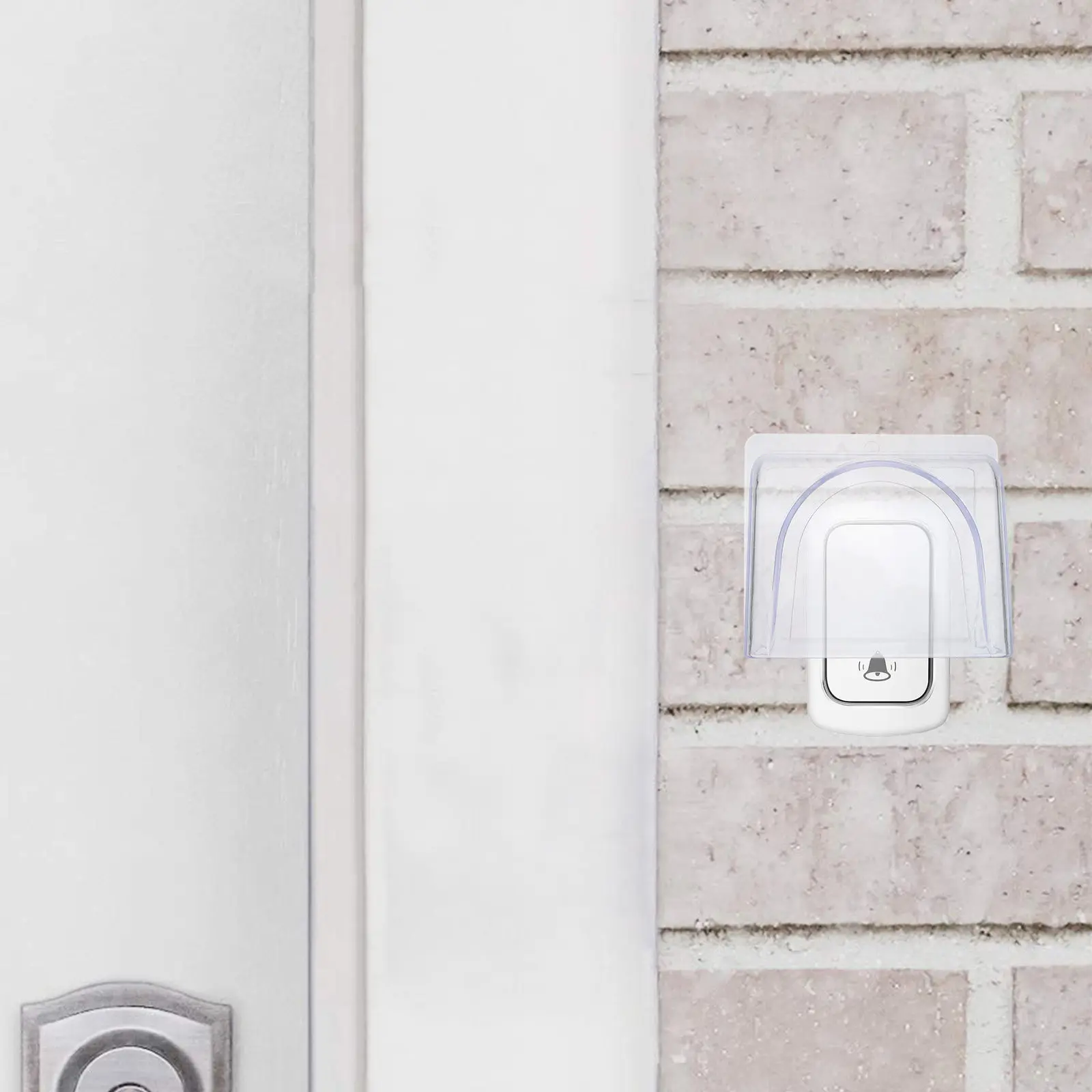 Access Control Machine Protector Waterproof Plastic Cover Rainproof Doorbell Fingerprint Attendance Device Doorbell Rain Cover