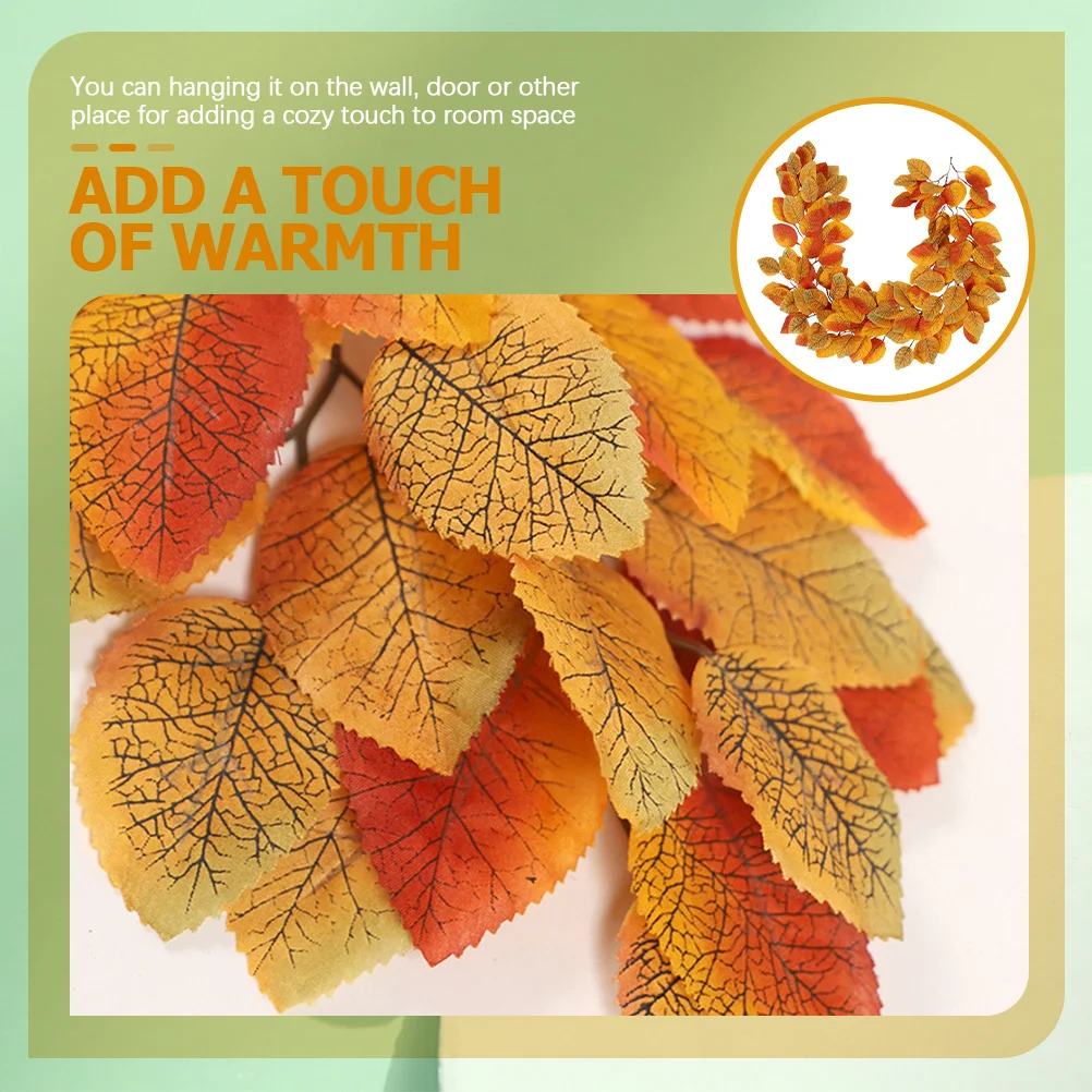 

Artificial Magnolia Leaf Garland Rattan Hanging Vine Home Thanksgiving Fall Decorations Wall Door Mantle Festival