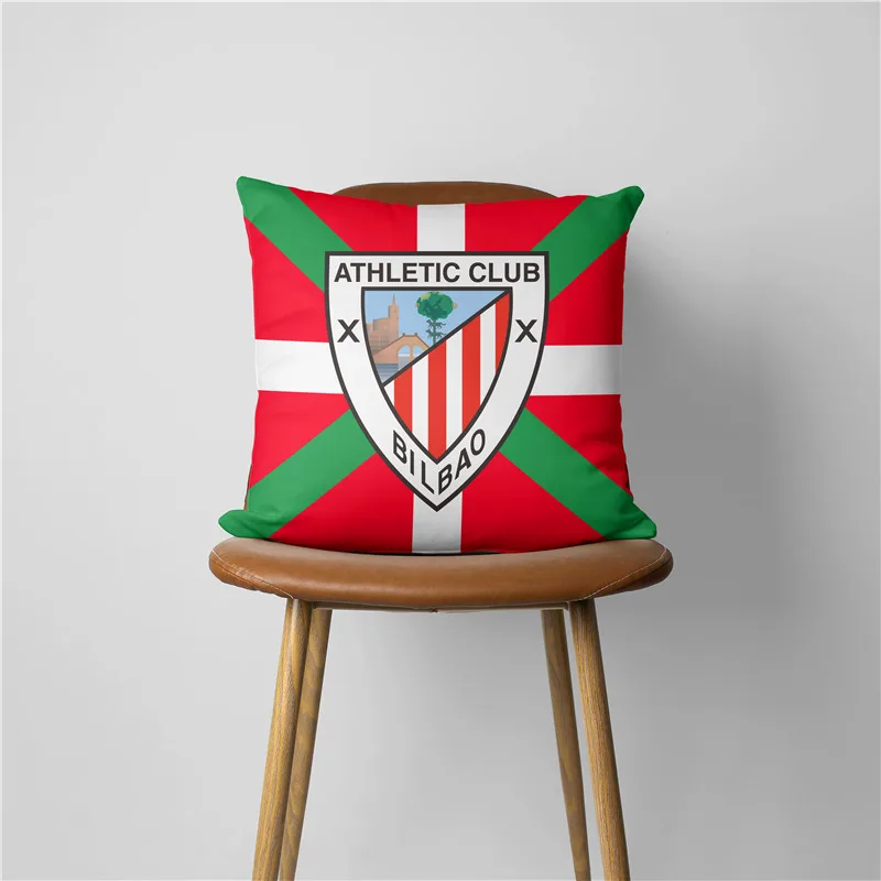 Athletic Club Bilbao Pillowcase Home Decor Cushion Cover 18*18 Inch Polyester Home Decor Sleeping Pillow Sofa Back Office