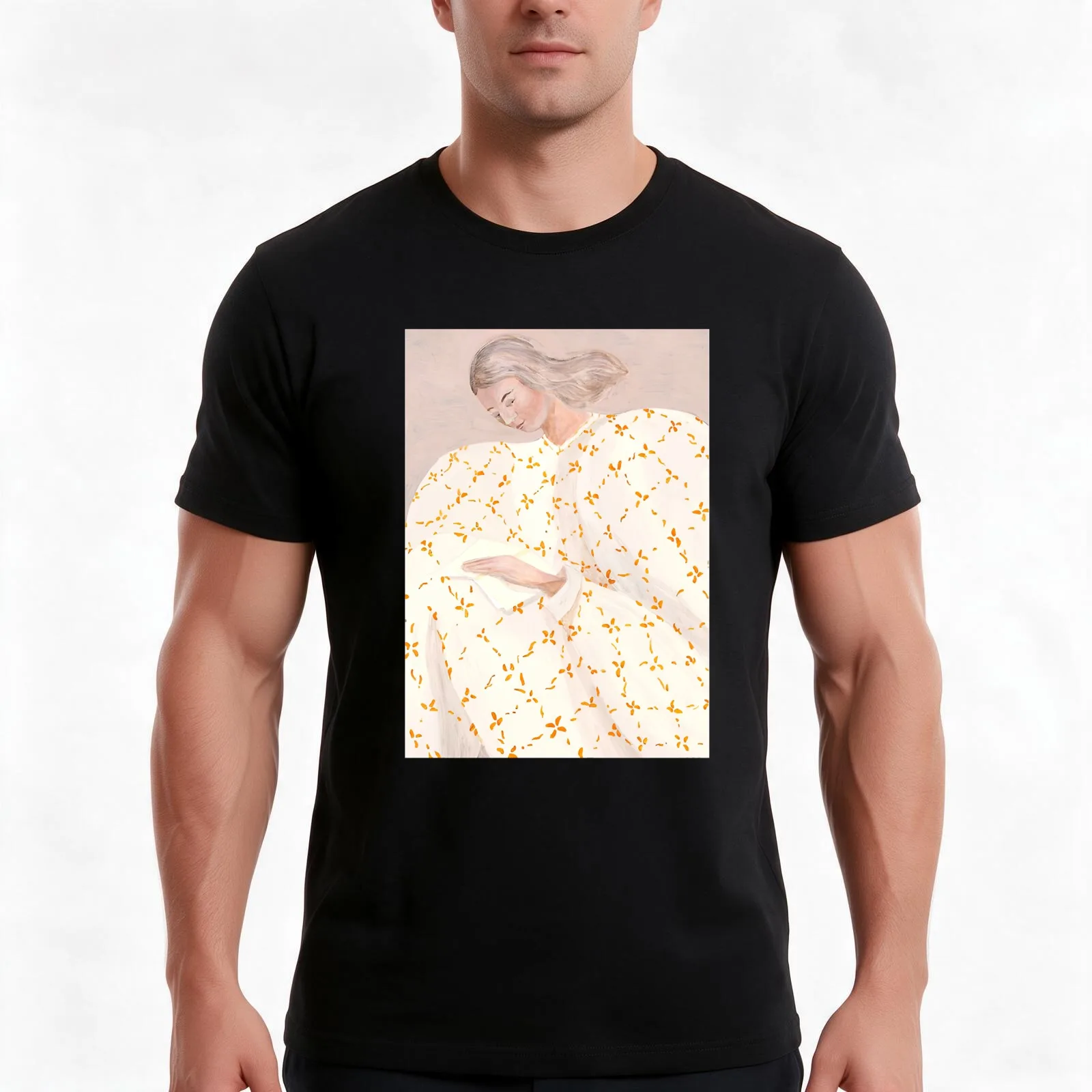 Sofia Lind, camiseta branca, modelo de verão, casual, de algodão, corte folgado, estilo streetwear, estampa gráfica vintage, unissex, para homens e mu