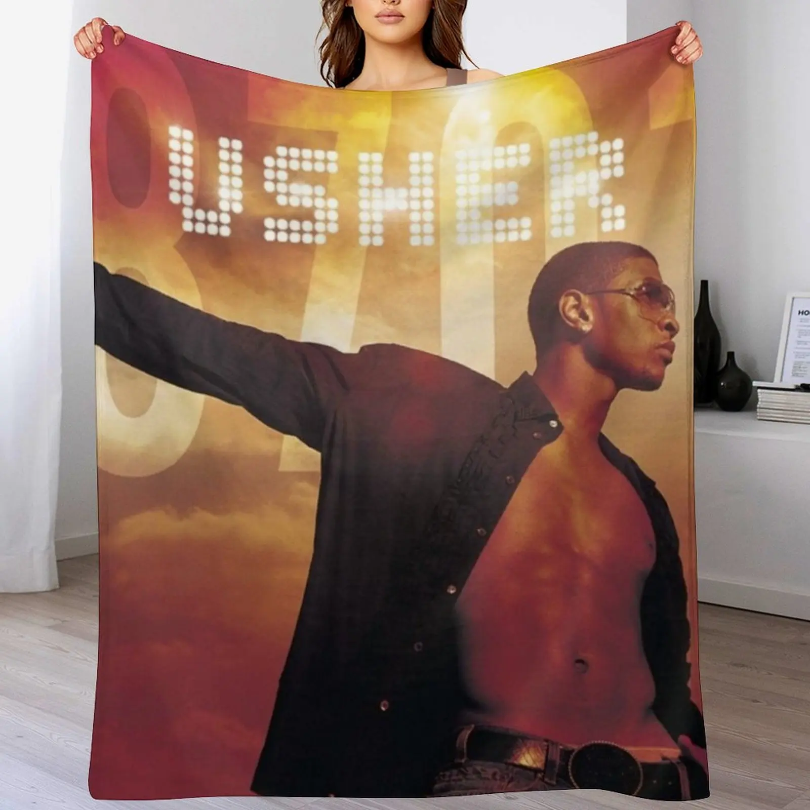 

Light Guide Throw Blanket Warm Plush Fuzzy Blanket for Living Room