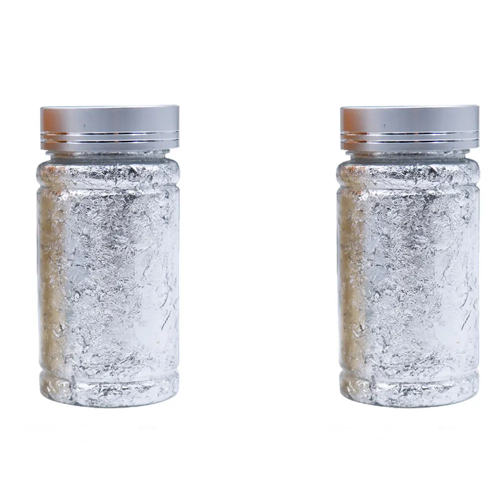 Papier feuille d'argent pour décoration d'ongles, 3 pièces, facile à appliquer sur les ongles artificiels naturels, maquillage de fête, bricolage artisanal pour la maison