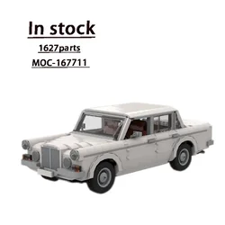 MOC-167711 White New Model Luxury Car Building Block Model 1627 Parts Adult Children's Birthday Building Block Toy Gift