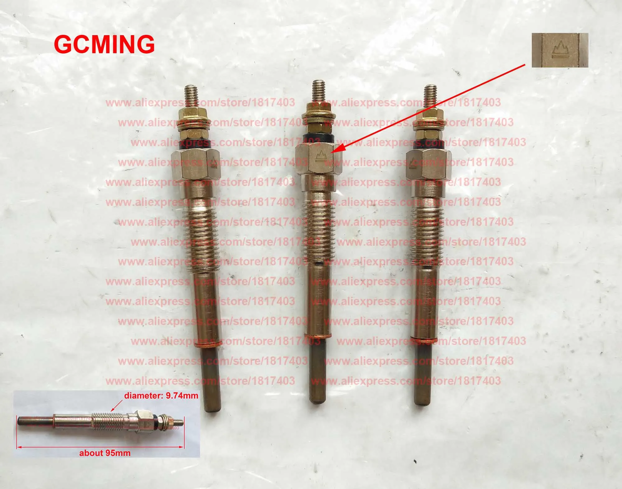 Yangdong Y480G-12200 Glow Plug , 12V , good brand , good quality , Y380T Y380EPA Y385T Y385EPA Y480T Y480EPA Y485T Y485EPA