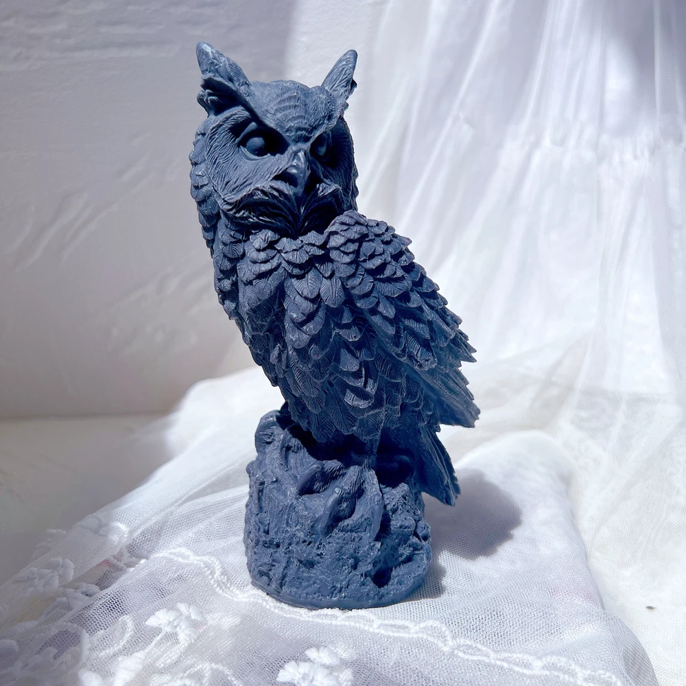 

Creative Animal Statue Silicone Molds Owl Sculpture Candle Mold Figurines Novelty Decor Bird Decor Gifts