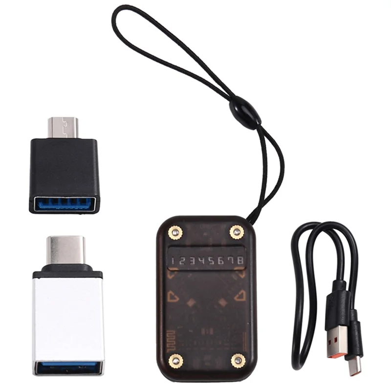 ABSQ-Chameleon V2.0 RFID Smart Chip Reader Emulator NFC Duplicator+ 4XUID Keychain/CUID Card 125K 13.56M Decoding Functionality