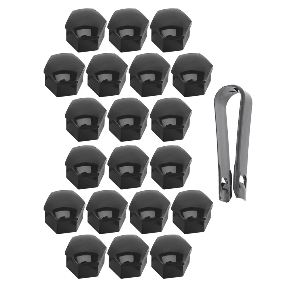 

40pcs Tire Bolt Caps Wheel Nut Covers Black Lug Nuts Clip Dust-proof Car Accessories Nylon Material Long-term Use