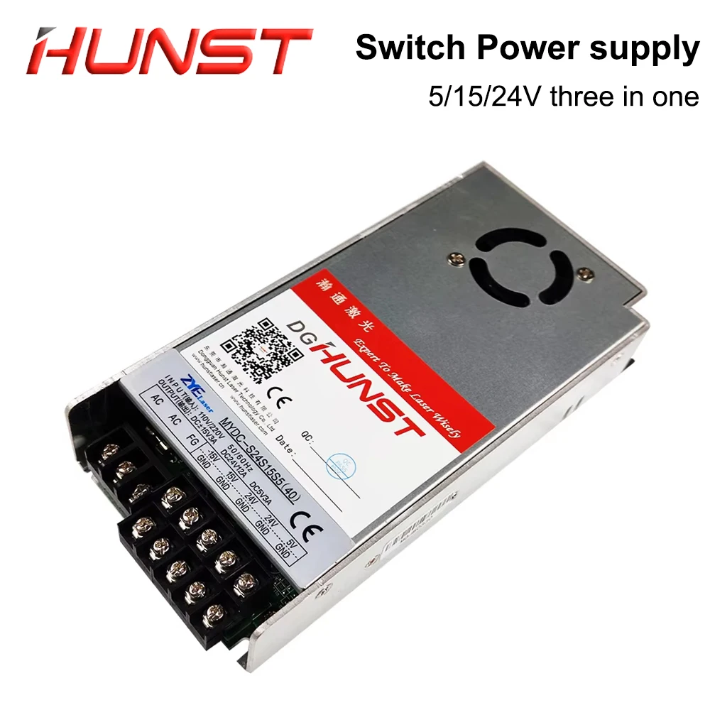 HUNST 500 واط تحويل التيار الكهربائي 3 في واحد إخراج العرض 24 فولت 15 فولت 5 فولت المدخلات 110 فولت/220 فولت لآلة الوسم والنقش بالليزر #2