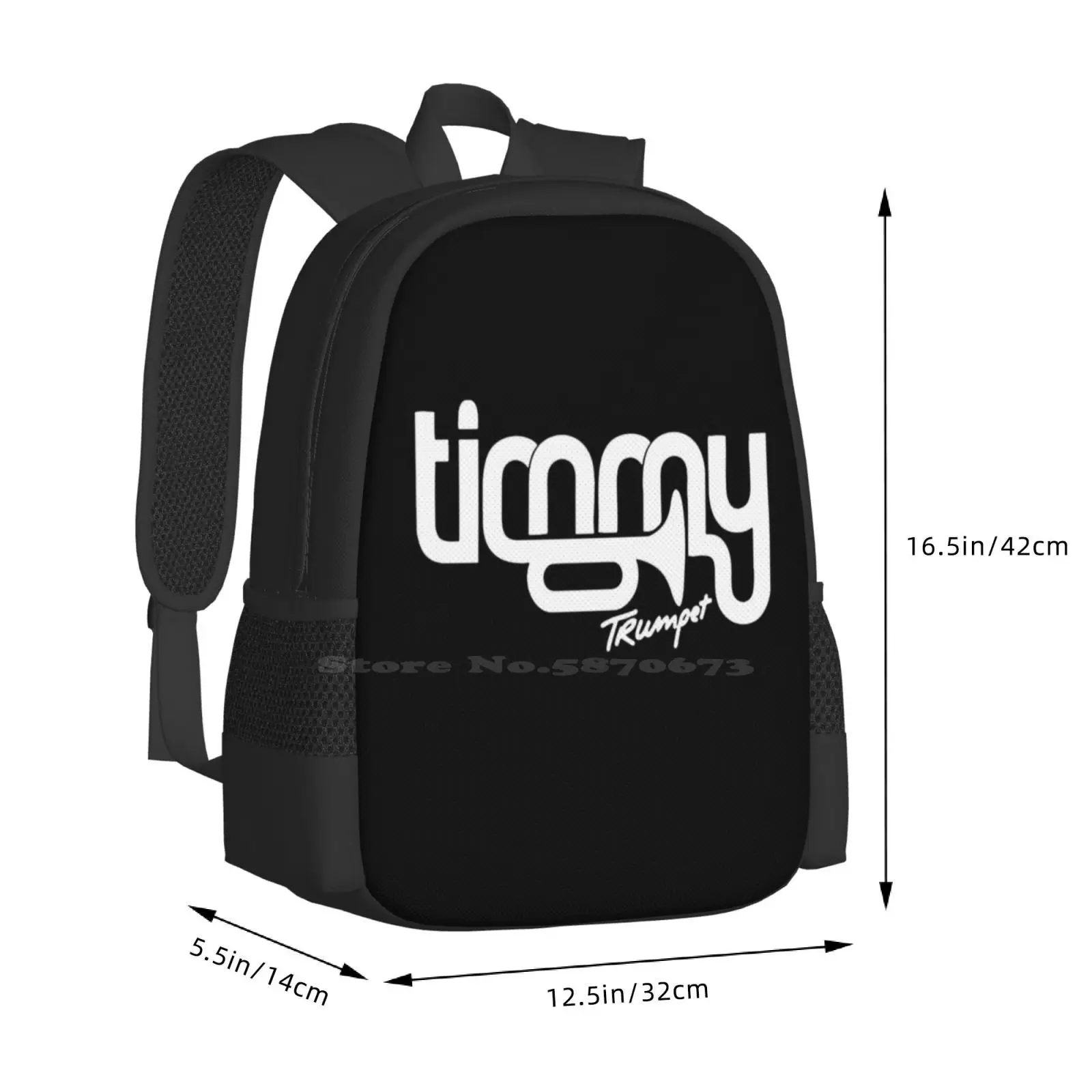 Timmy trompeta Dj Music mochila para estudiantes universitarios adolescentes, bolsas de diseño, Trompeta Timmy Edm Skull Afrojack Dj Music Defqon 1