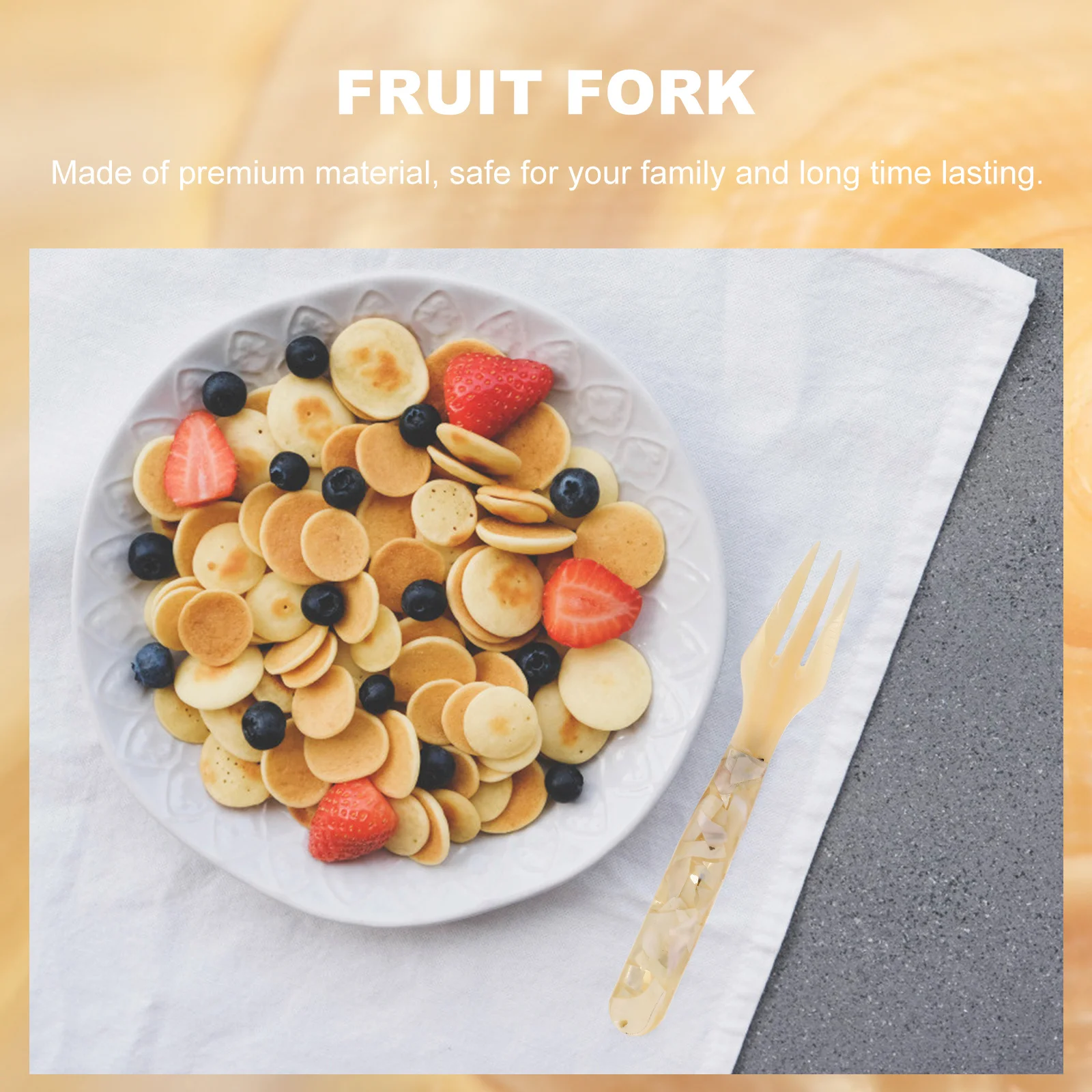 

2Pcs Cake Forks Creative Shell Design Stylish Fruit Dessert Kitchen Dining Tableware for Parties Home Bar Cafe