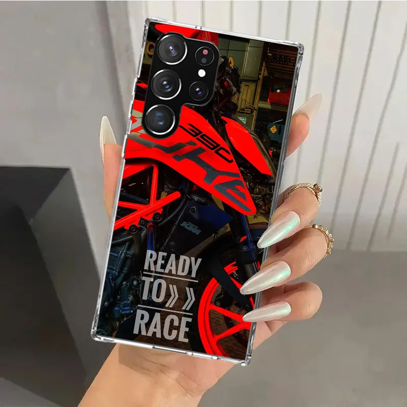 Funda de teléfono Ready To Race para Samsung Galaxy S24, S23, S22, S21 Ultra, S20 FE, S10 Plus, S10E, S9, S8 +, S7 Edge, carcasa de impresión suave