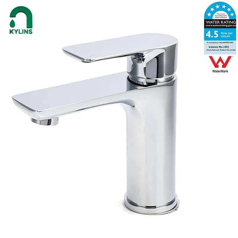 

KYLINS Basin Mixer Chrome Faucet Bathroom WELS Stainless Steel Water Mixer for Bathroom Faucets Washbasin Tap Tapware Bath