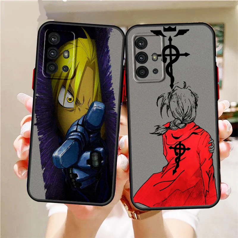 

Fullmetal Alchemist Anime Movie Frosted Translucent For Samsung Note 20 A35 A03 A54 A31 A22 A34 A14 A24 A04 A55 5G Cover