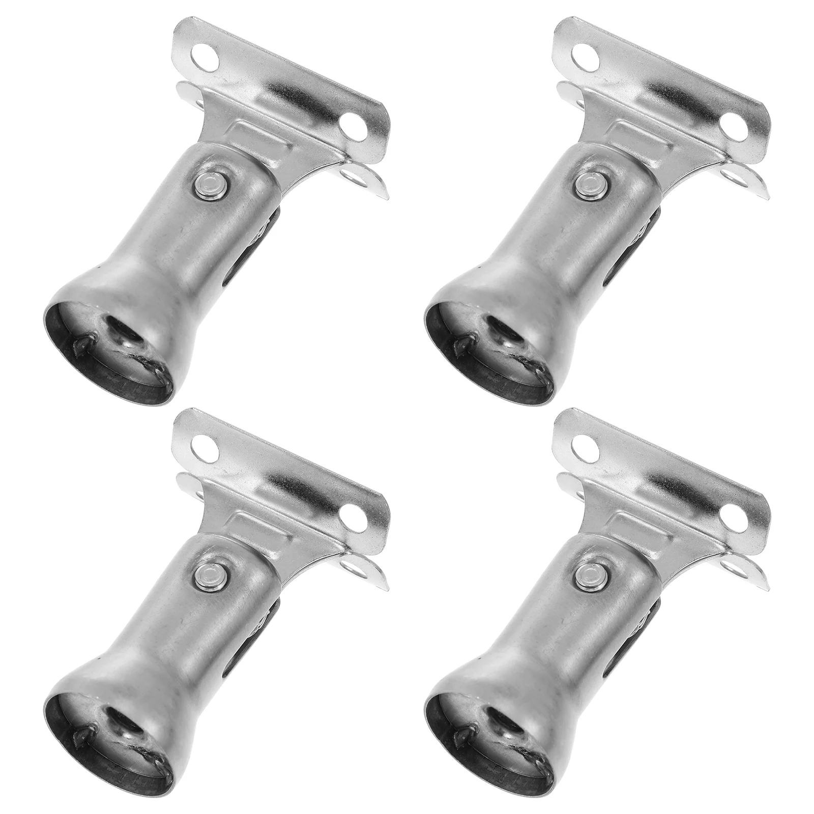 4 PCS Stair Railing Post Bracket Support Banister Heavy Practical Handrail Silver Stainless Steel