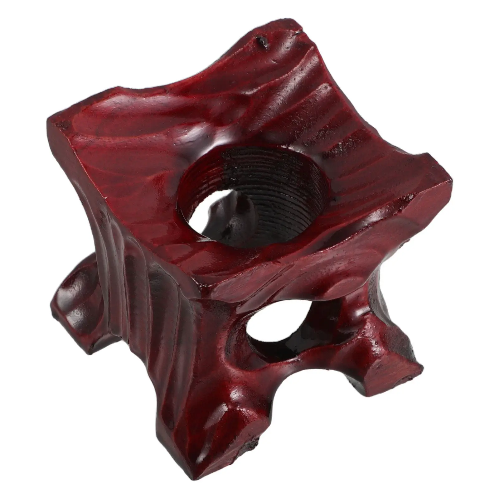 Wood Display Pedestal Stable Groove Prevents Slipping Universal Holder for Diverse Ornaments Crystals Spheres Artistic